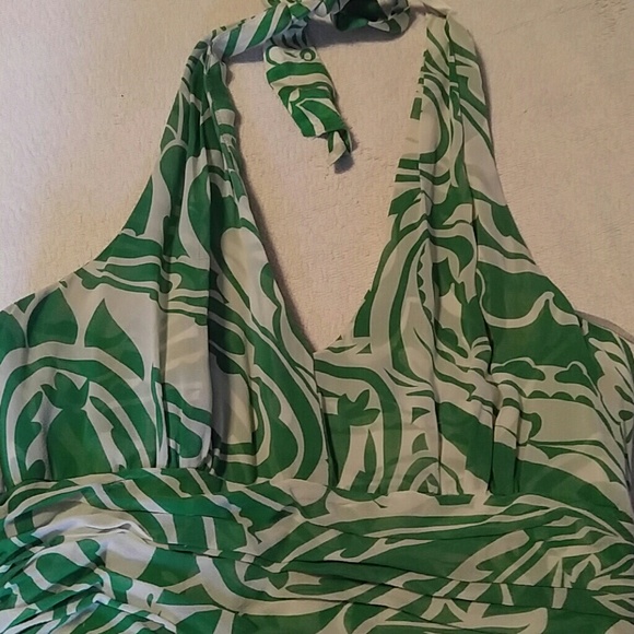 Donna Ricco Green & white dress - Picture 4 of 5